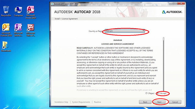 Cách cài đặt AutoCAD phiên bản 2018
