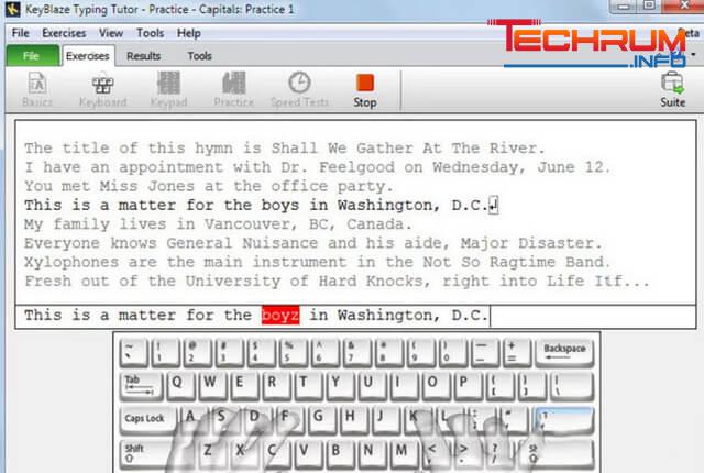 Phần mềm luyện gõ 10 ngón KeyBlaze Typing Tutor