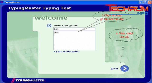 Phần mềm luyện gõ 10 ngón Typing Test