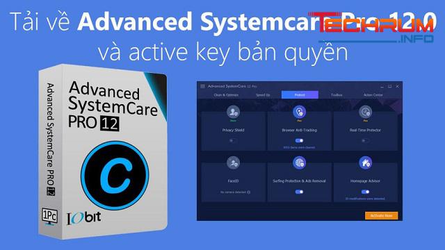 Hình ảnh giao diện phần mềm Advanced Systemcare 12 pro key