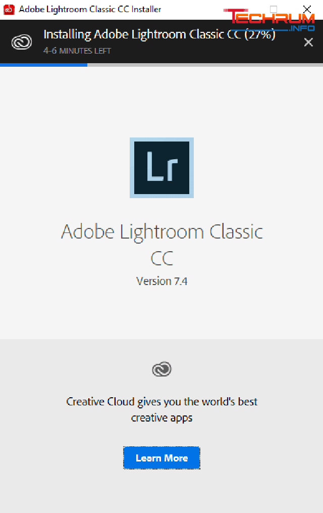 cài đặt lightroom class cc 2018 4