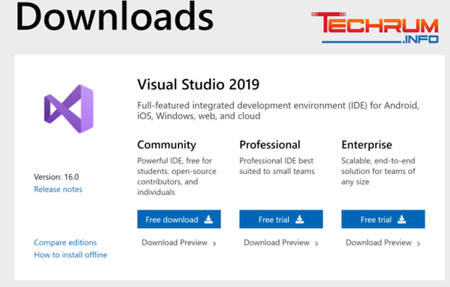 Cài đặt Visual Studio 2019