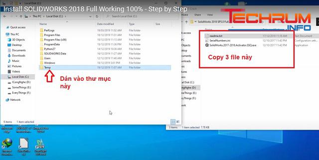 Bước 3 - Các bước cài đặt SolidWorks 2018