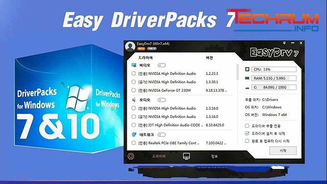 Tính năng mới trong easy driver win7