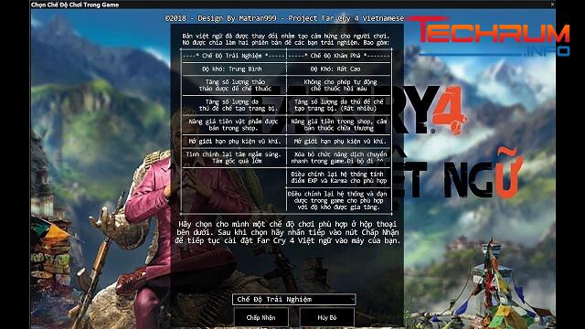 Cấu hình máy tính để cài đặt Far Cry 4 Việt hóa