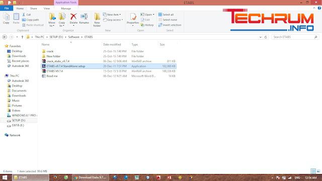 Bước 1 - Cài đặt phần mềm ETabs 9.7.4