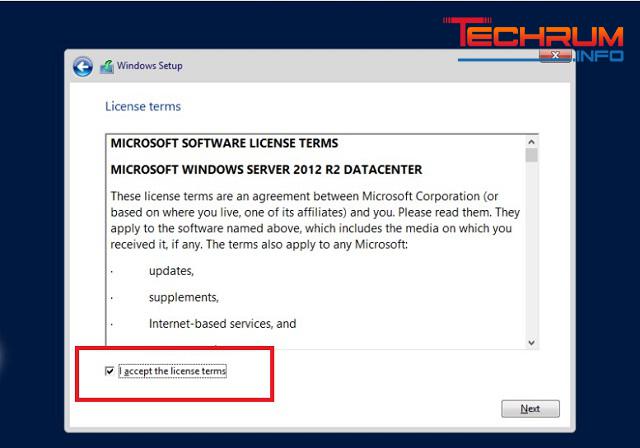 Bước 6 - Hướng dẫn cài đặt Windows Server 2012 R2