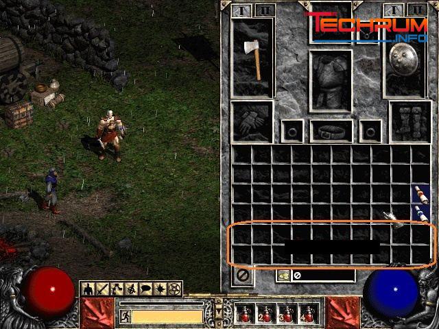 Thành quả các bước mở rộng ô đồ trong game Diablo 2 bản Việt hóa