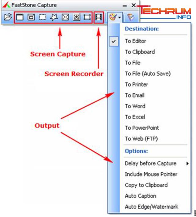 Những tính năng của Faststone Capture 9.0