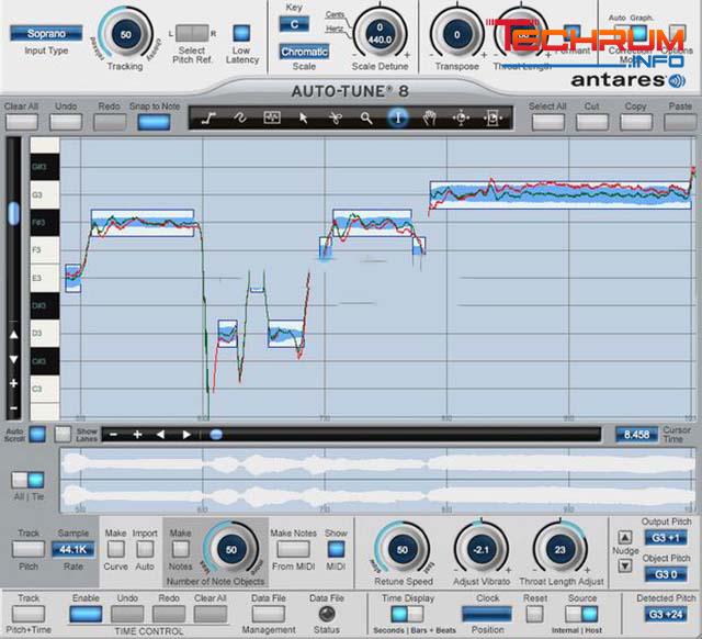 tính năng phần mềm Auto tune 8
