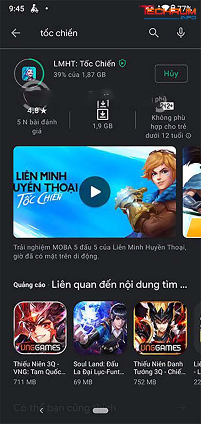 cách tải liên minh tốc chiến trên Android