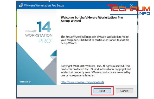 Bước 1 - Hướng dẫn cài đặt VMware Workstation Pro 14