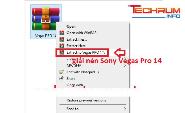 Bước 1 - Cách cài đặt Sony Vegas Pro 14