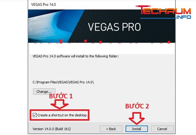 Bước 4 - Cài đặt phần mềm Sony Vegas Pro 14