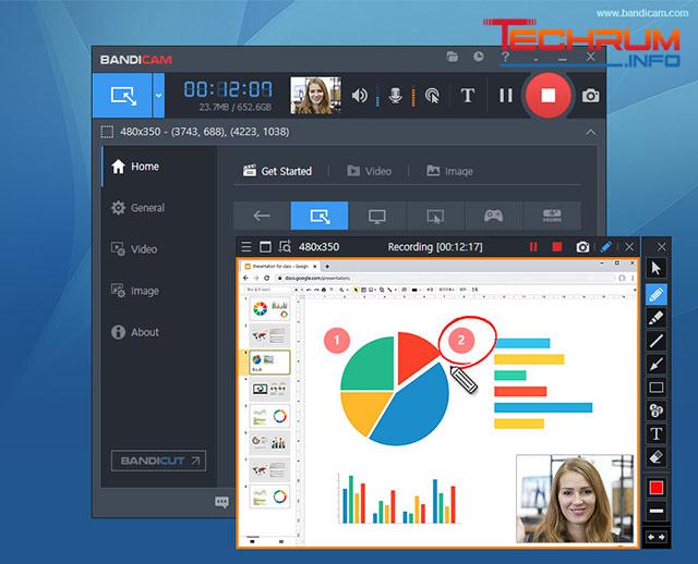 phần mềm quay màn hình Bandicam