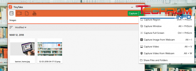 phần mềm quay màn hình TinyTake