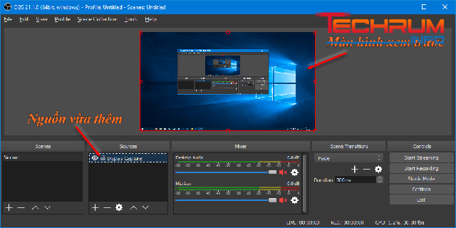 phần mềm quay màn hình obs Studio