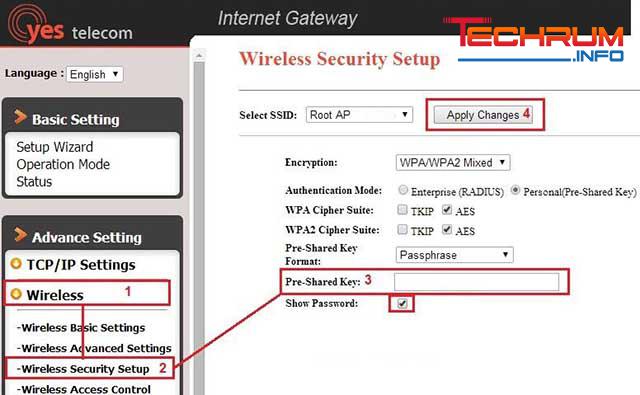 cách đổi mật khẩu wifi VNPT Yes Telecom