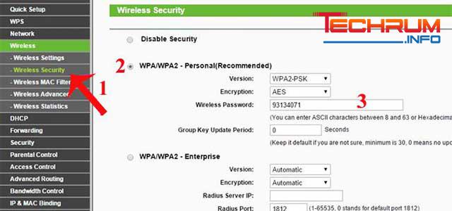 cách đổi mật khẩu wifi tp link
