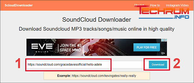 cách tải nhạc trên soundcloud bằng sclouddownloader.com 