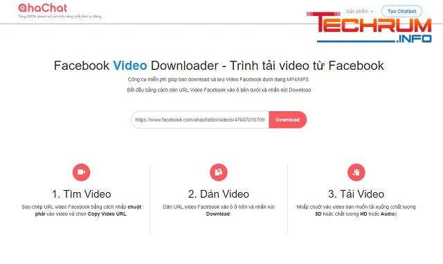 tai video tren facebook