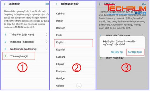 Cách thêm ngôn ngữ trên điện thoại Samsung
