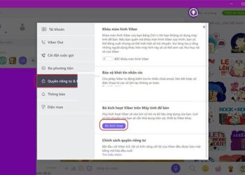Hướng dẫn cách thoát tài khoản Viber trên máy tính, điện thoại