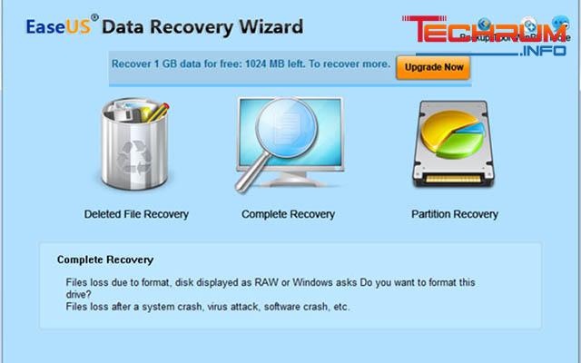 phần mềm hiện file ẩn EaseUS Data Recovery Wizard