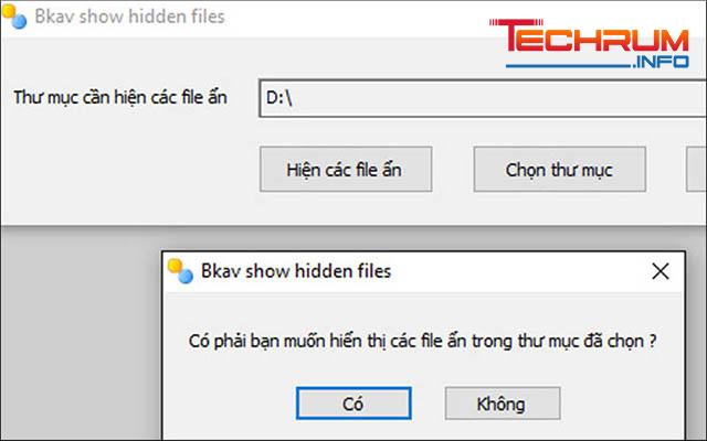 phần mềm hiện file ẩn FixAttrb BKAV