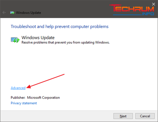 Windows Update Troubleshoot