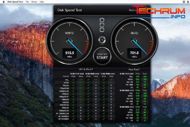 phần mềm test tốc độ ổ cứng Blackmagic Disk Speed Test   