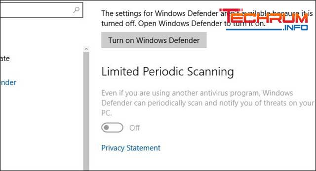 tắt window defender trong win 10 bằng phần mềm