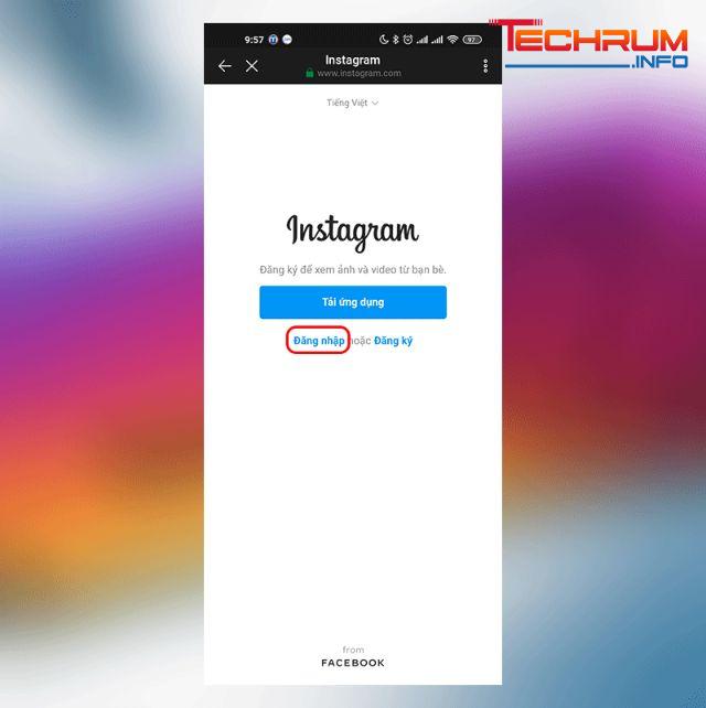 vô hiệu hóa Instagram trên điện thoại bước 1