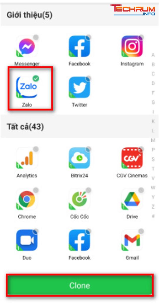 Cách dùng 2 zalo bằng app Dual Space