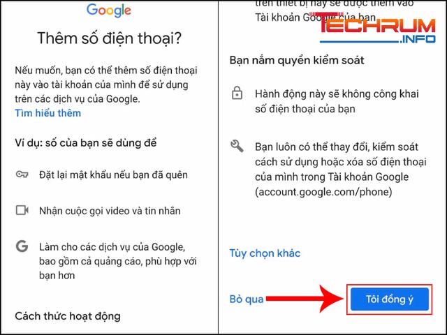 Cách tạo tài khoản Gmail trên điện thoại bước 5