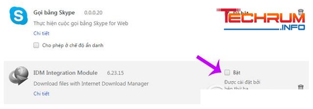 tắt idm tự download