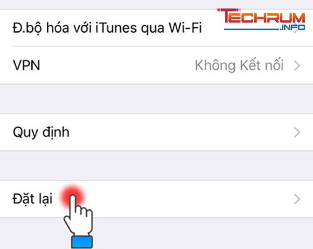 Reset trình cài đặt wifi