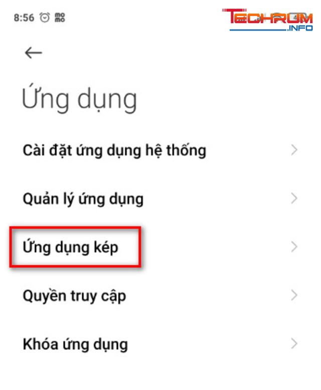 Sử dụng tính năng ứng dụng kép trên điện thoại Android