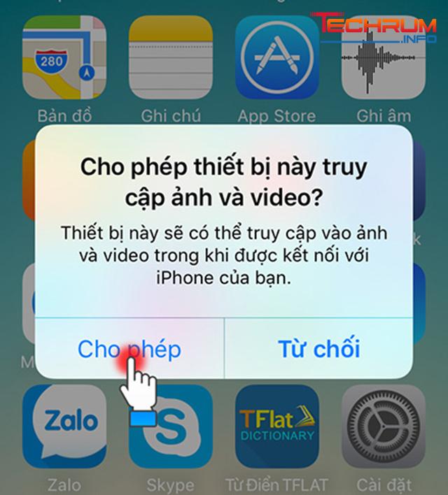 tai anh tu iphone sang may tinh