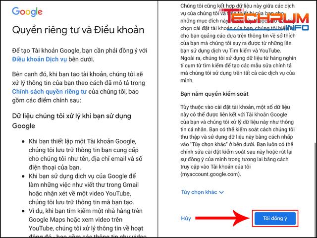 Tạo Gmail trên iPhone bước 4