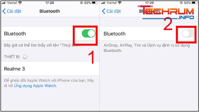 Tắt Bluetooth