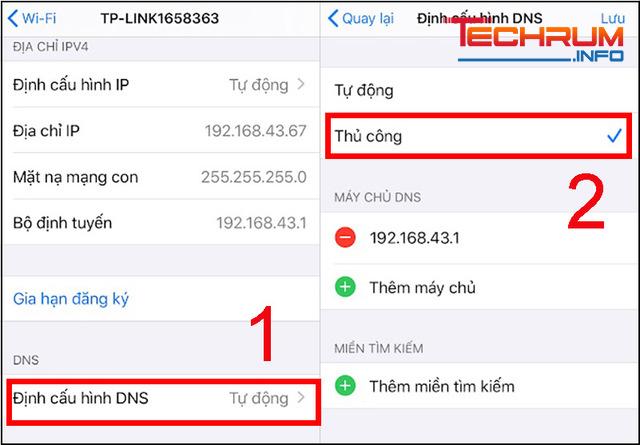 Thay đổi DNS trên Iphone