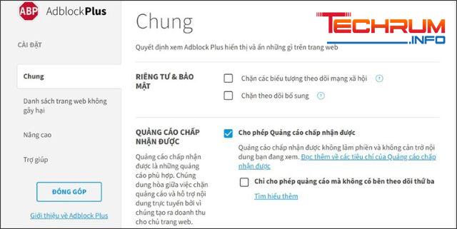 Phần mềm chặn quảng cáo AdBlock Plus