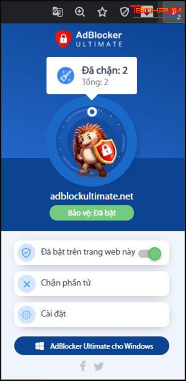 Phần mềm chặn quảng cáo AdBlocker Ultimate 