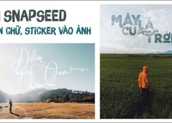 Phần mềm chèn chữ nghệ thuật vào ảnh Snapseed