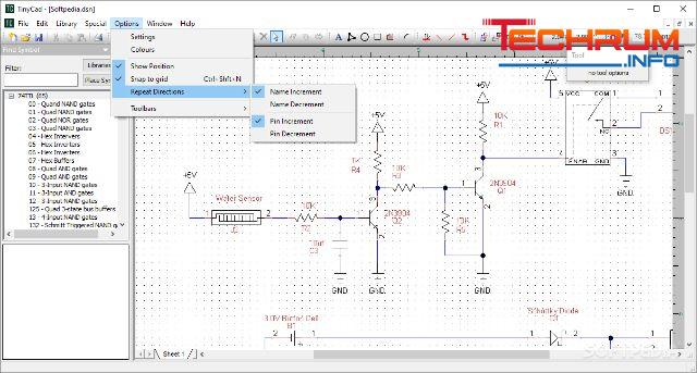 Phần mềm vẽ mạch điện TinyCad