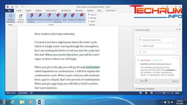 Công cụ check chính tả Grammarly for Microsoft Office 