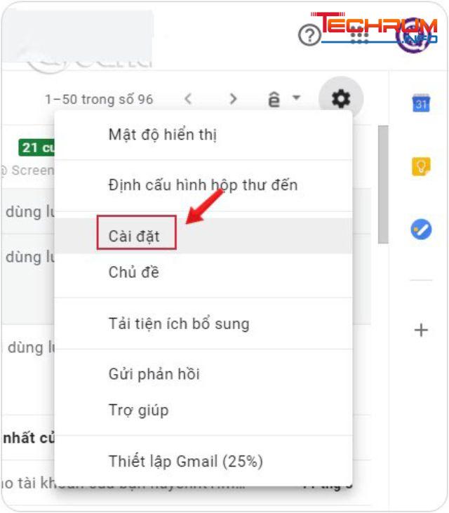 Bật POP/IMAP trong cài đặt Gmail bước 2