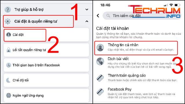 Khóa tài khoản Facebook tạm thời trên điện thoại bước 2