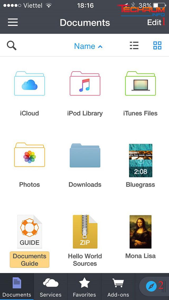 Cách sử dụng Documents trên iPhone bước 2